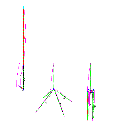 A J-Pole, Monopole and Coaxial Dipole modeled in EZNEC