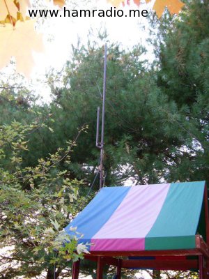 Copper 2 Meter J-Pole on Play Set