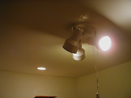 Lighting in my ham shack ceiling