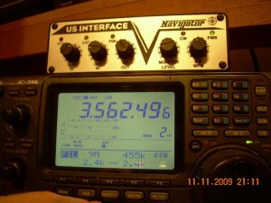 Press FILTER to select Wide and pick 2.4 kHz by pressing F2