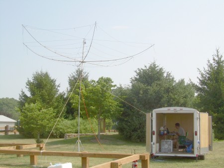 The four band Hex Beam Sunday morning.