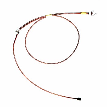 Fig 4 - Coaxial Cable Balun with 1/4 and 3/4 sections of coax, cut for 300MHz Freespace, in parallel.