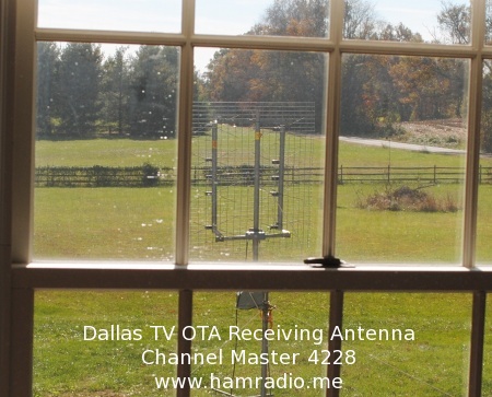 UHF TV Antenna Outside Bedroom Window