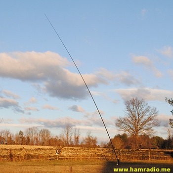 DXE 43 Foot Antenna bent over