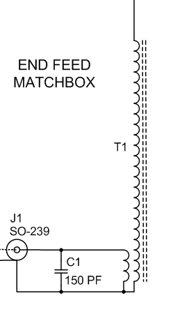 Schematic of LNR Precision 10/20/40 Portable Antenna Matchbox