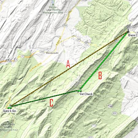 Map of Long Haul RF Links