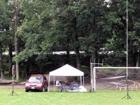 KX4O 1B VA ARRL Field Day operating in Marshall, Virginia.