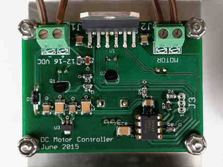 DC motor controller circuit board layout