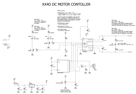 Schematic of DC motor controller