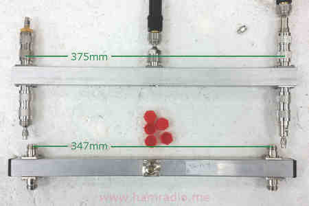 Two RF power splitters