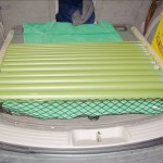 Nailboards made it easy to carry curing pipes in car.