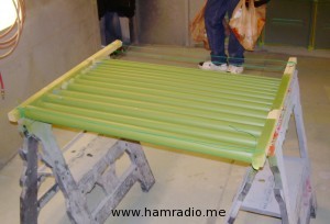 Two coats of primer on aluminum complete.