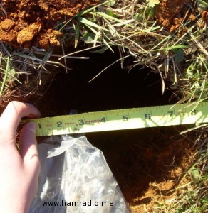 KJ4FAJ measures hole diameter