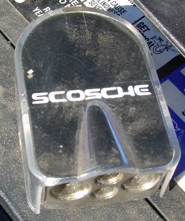Scosche terminal with the accessory ports Scosche battery terminal
