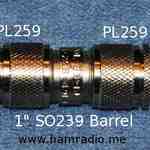 PL-259/SO-239 Return Loss and Attenuation Test Figure 6 - Adapters for 1" PL259/SO239 Connector Test