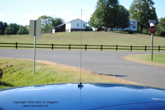 Finished Taurus 2m NMO Antenna Install Side View