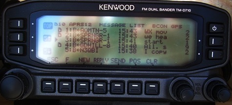 Some of the packets seen by Station 6.