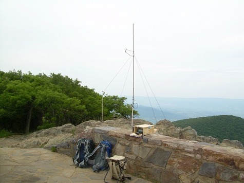 Backpacks, seat, Kenwood, SLA battery, VHF and UHF antennas used for Station 6 ATGP 2011