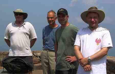 John (KX4O), Eric (W4EON), Ron and Jay