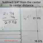 Subtract 3/4 inch from all four loop pipe pieces.