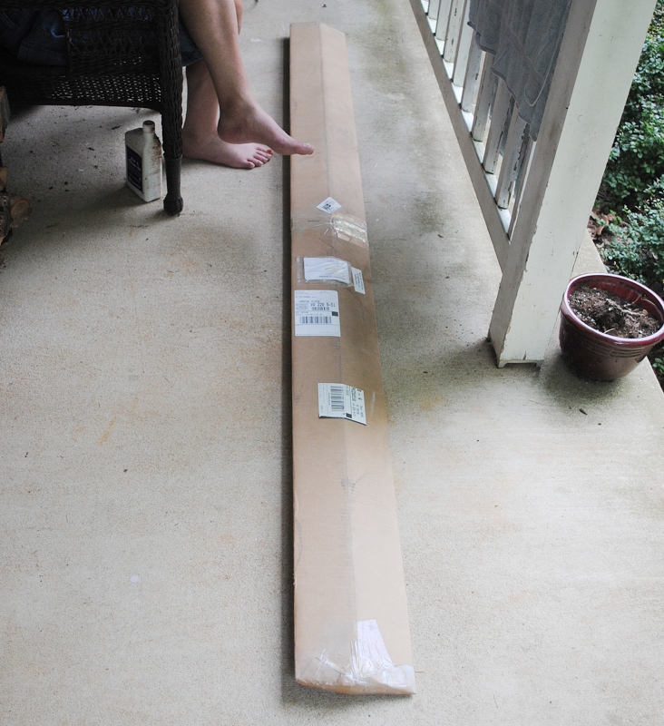 8 foot aluminum boom arrives via UPS