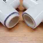Pipe used to reinforce PVC Tee