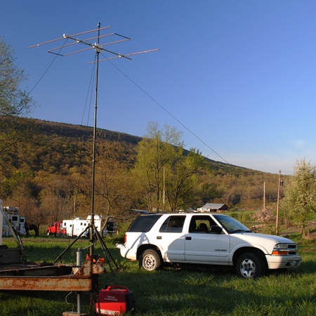 Net control station for the horse endurance ride.