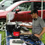 Jason operates 20m phone Saturday afternoon during ARRL Field Day 2015.