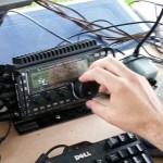 Jason operates the Elecraft KX3 and PX3 looking for phone contacts during the 2015 ARRL Field Day.