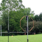 KX4O 1B-Battery VA Field Day 2015 The 20m AHVD and 40m small loop antennas during KX4O 1B VA field day.
