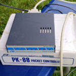 Throwback AEA PK-88 Terminal Node Controller used for packet radio Field Day NTS messages.