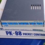 Throwback AEA PK-88 Terminal Node Controller used for packet radio Field Day NTS messages.