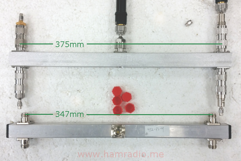 Two RF power splitters