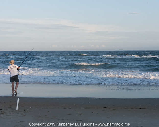 Fishing for something other than QSOs rounds out a nice visit to the beach.