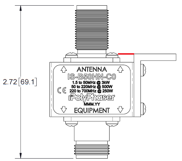 Mechanical diagram of IS-B50HN