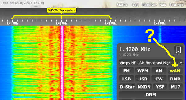 AM Wide Mode for OpenWebRx SDR Server