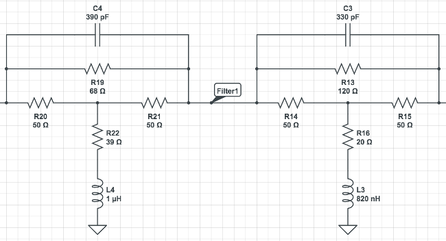 KA7OEI Pre-Emphasis Circuit as realized in KX4O PCB